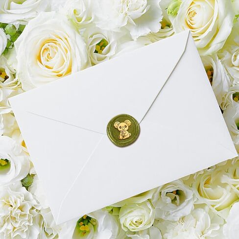 Hippo Wax Seal Stamp Letter Sealing Wax Stamp Embossed Seal 1" Removable Brass Wax Seal Stamp Head with Wooden Handle for Invitation Gift Wine Package Decoration in Saudi Arabia