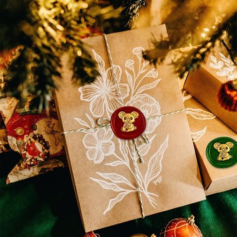 Hippo Wax Seal Stamp Letter Sealing Wax Stamp Embossed Seal 1" Removable Brass Wax Seal Stamp Head with Wooden Handle for Invitation Gift Wine Package Decoration in Saudi Arabia