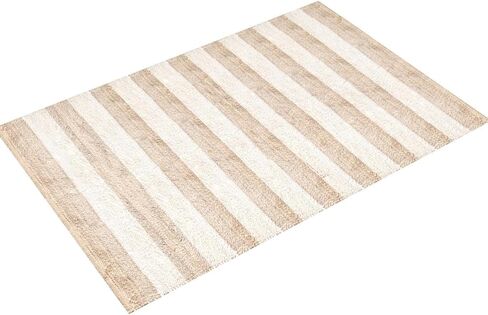 سجادة NuLOOM Alisia Flatweave مخططة من الجوت، مقاس 2' 6' x 6'، دينم in Kuwait