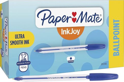 Paper Mate InkJoy 50ST Ballpoint Pens, Medium Point (1.0mm), Blue, 12 Count in Saudi Arabia