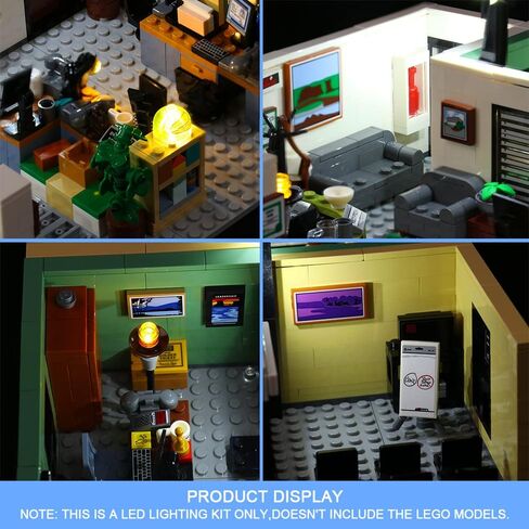 مجموعة إضاءة LED VONADO متوافقة مع Lego The Office 21336، إضاءة DIY متوافقة مع مجموعة Office Lego (بدون نموذج Lego، أضواء فقط) - إصدار الموسيقى in Saudi Arabia
