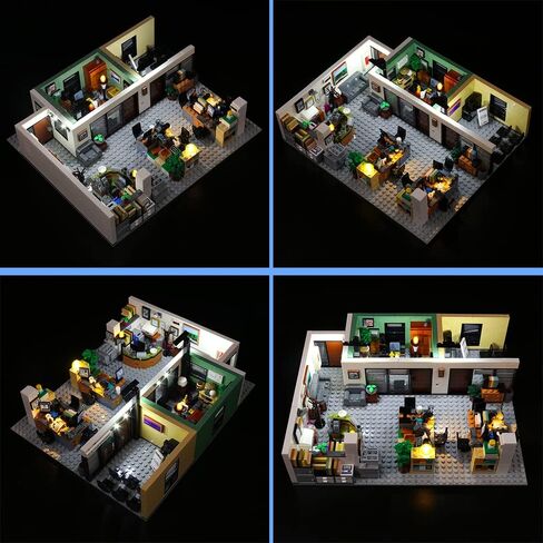مجموعة إضاءة LED VONADO متوافقة مع Lego The Office 21336، إضاءة DIY متوافقة مع مجموعة Office Lego (بدون نموذج Lego، أضواء فقط) - إصدار الموسيقى in Saudi Arabia