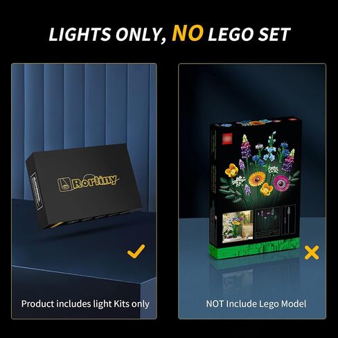 مجموعة إضاءة LED لأيقونات Lego Icons الزهرة المجففة المركزية 10314 مجموعة نباتات صناعية، مجموعة إضاءة متوافقة مع Lego 10314 (أضواء فقط، لا توجد نماذج Lego) in Kuwait