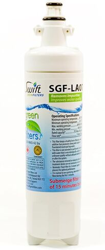 Swift Green Filters LFX31925ST SGF-LA07 (3 Pack) LT700-P, 04609690000, 09690, 46-9690, ADQ36006102, ADQ36006101 LG Replacement Water Filter, 3 Pack, White, 3 Pack in Kuwait