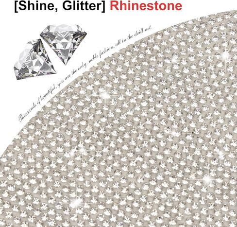 BOHISEN 10 قطع من حجر الراين للسيارة مقبض باب عاكس للضوء ملصقات جانبية عالمية للرؤية الخلفية مرآة أمان مقاومة للخدش غطاء حماية للسيارة (أبيض) in Kuwait