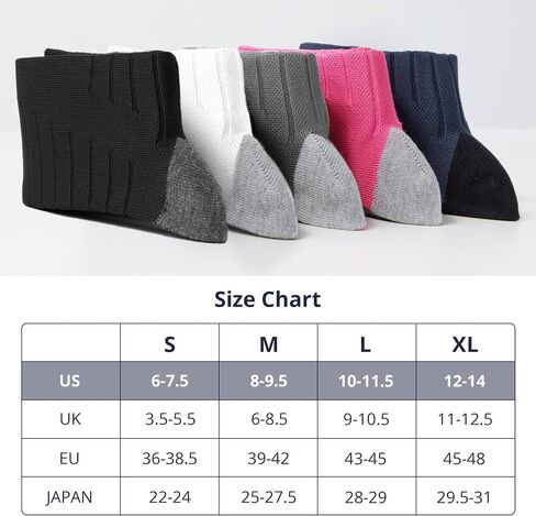 AKASO 2 Pairs Ultralight Running Socks, Crew Coolmax Cotton Athletic Sport Quarter Hiking & Running Socks for Men & Women(White L) in Saudi Arabia