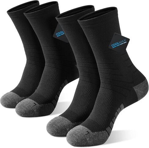 AKASO 2 Pairs Ultralight Running Socks, Crew Coolmax Cotton Athletic Sport Quarter Hiking & Running Socks for Men & Women(White L) in Saudi Arabia
