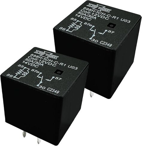 2 قطعة 898H-1CH-C-R1 U03 50A 12VDC 5 دبابيس مايكرو 280 مرحل عالي الطاقة للسيارة in Kuwait