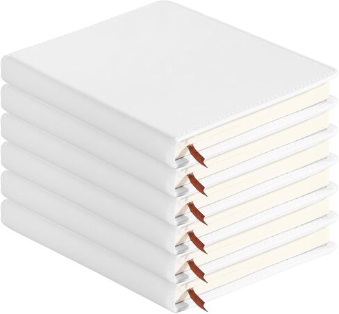 Lnrueg 6 Pcs Sublimation Notebook Blank Journal A6 100 Pages - Hardcover PU DIY Notebooks for Note Plan Diary Writing in Saudi Arabia