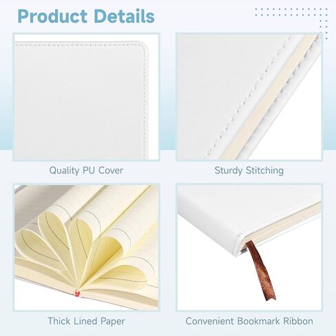 Lnrueg 6 Pcs Sublimation Notebook Blank Journal A6 100 Pages - Hardcover PU DIY Notebooks for Note Plan Diary Writing in Saudi Arabia