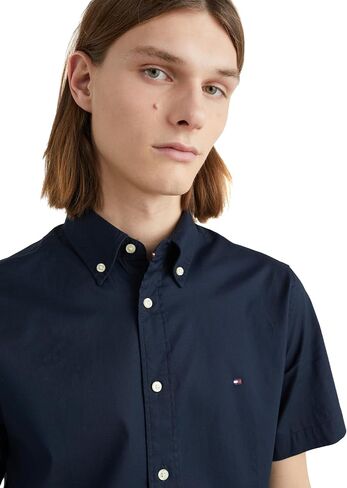 Tommy Hilfiger Short Sleeve Poplin Regular Fit, Men's Button Down Shirts in Saudi Arabia
