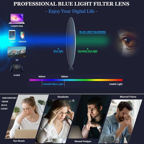 نظارات مربعة كبيرة الحجم للنساء، نظارات عصرية بإطار سميك أزرق فاتح، نظارات سوداء عصرية in Kuwait