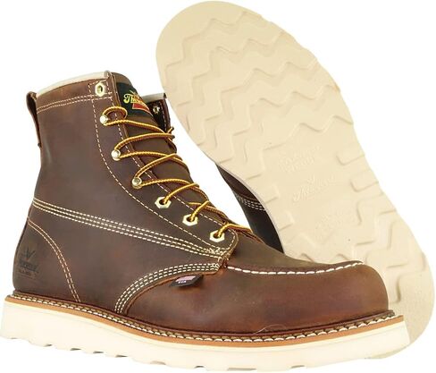 Thorogood Men's American Heritage 6" Moc Toe, MAXwear Wedge Safety Toe Boot in Saudi Arabia