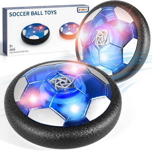 Bennol 2 Hover Soccer Ball Toys Sets for 3 4 5 6 Year Old Boys Kids, Indoor Outdoor Outside Soccer Ball Toys for Kids Boys 3-5 4-8 6-8, 3 4 5 6 Year Old Boys Toys Birthday Gifts, Toddler Boy Toys in Kuwait