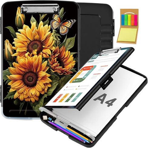 Clipboard with Storage,Office Supplies Nursing Clipboards Folder with Pen Holder Plastic Storage ClipBoard Foldable for Teacher Nurse,Camouflage Forest in Kuwait