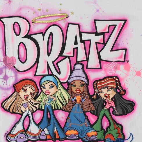 Bratz Ladies Original Dolls Shirt - Yasmin, Cloe, Jade, and Sasha 1990's Vintage Throwback Graphic T-Shirt in Kuwait