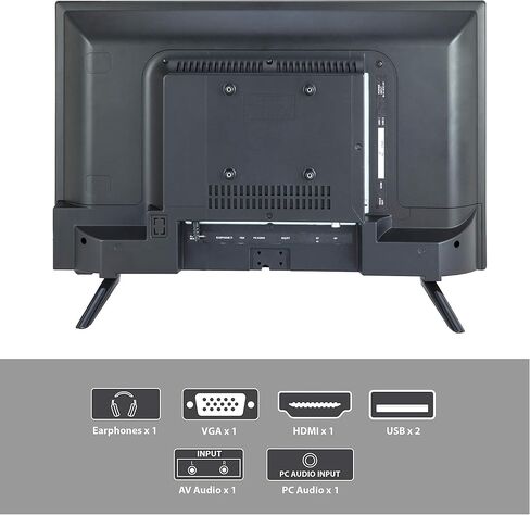 SuperSonic SC-3210 LED Widescreen HDTV 32" Flat Screen with USB Compatibility, HDMI & AC Input: Built-in Digital Noise Reduction in Saudi Arabia