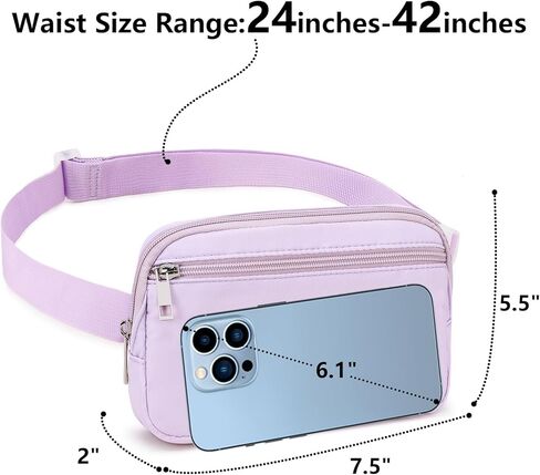 حقيبة حزام صغيرة للنساء والفتيات، حقيبة كروس لطيفة على الجسم مع رقعة حروف أولية، حقيبة خصر صغيرة متقاطعة للمراهقين والأطفال هدية عيد الميلاد للسفر (أ) in Kuwait