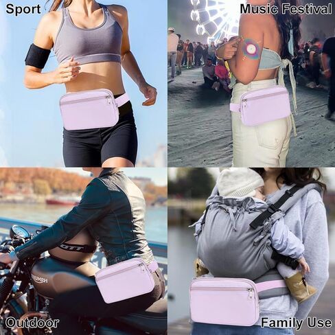 حقيبة حزام صغيرة للنساء والفتيات، حقيبة كروس لطيفة على الجسم مع رقعة حروف أولية، حقيبة خصر صغيرة متقاطعة للمراهقين والأطفال هدية عيد الميلاد للسفر (أ) in Kuwait