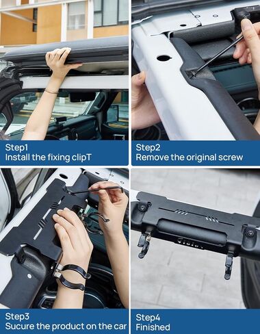 حامل مصباح يدوي JOYTUTUS Roll Bar متوافق مع 2018-2023 Wrangler JL JLU & Gladiator JT (ليس لـ JL 2024+ والجزء العلوي الناعم)، لقطر مصباح يدوي 1.4 - 1.65 بوصة in Saudi Arabia
