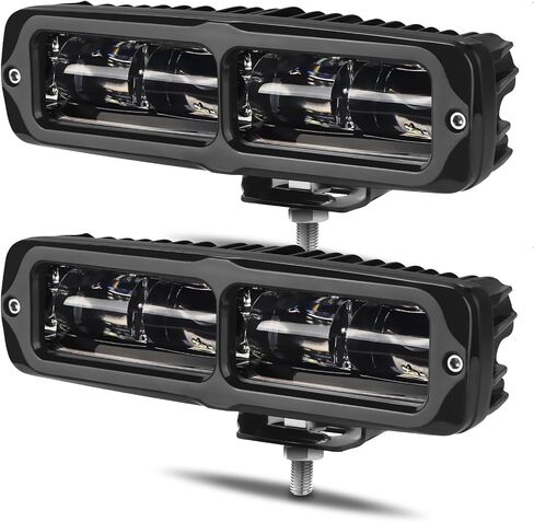 شريط إضاءة LED مقاس 6 بوصات من DERI، قطعتان من الضوء النحيف 6000LM مع خط قطع، شريط إضاءة عكسي للقيادة على الطرق الوعرة لشاحنة بيك اب وسيارات الدفع الرباعي UTV ATV والدراجات النارية in Saudi Arabia