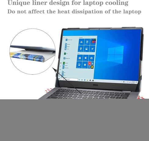 حافظة حماية Alapmk لجهاز Dell Inspiron 14 2-in-1 7440 7445/Inspiron 14 2-in-1 7430 7435/Inspiron 14 5445 5440/Inspiron 14 5435 5430 5420 5425/Inspiron 14 Plus 7420 7430 7440/فوسترو 3440، أسود in Saudi Arabia
