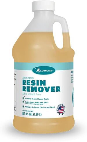 Alumilite Amazing Resin Remover, 12 Oz, with Eco-Friendly, Gentle Formula, Easily Removes Uncured Epoxy Resin Keeping your Hands and Work Surfaces, Tools, Bottle and More! in Kuwait
