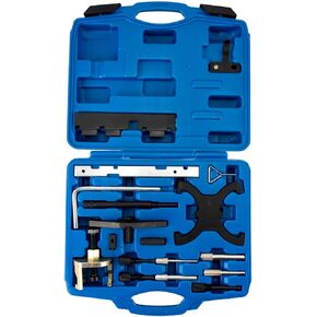 PHILTOP Engine Timing Tool Kit Camshaft Locking Tool Fit for Fiesta Focus Volvo Mazda 1.4 1.6 1.8 2.0 Di/TDCi/TDDi ECO-BOOST 1.6 Ti-VCT 1.5 1.6 Replace 303-1097 303-1550, with Portable Case