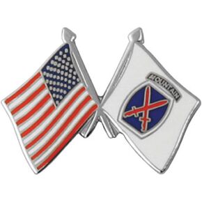 10th Mountain Division Flag Lapel Pin