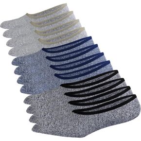 Jormatt Mens Truly No Show Socks With Non Slip Grips,Women Cotton Low Cut Socks for Loafer Sneakers Boat Shoes