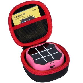 Lebakort Storage Case Compatible with GiiKER Tic Tac Toe Bolt Game 3-in-1 Handheld Puzzle Game Console Fidget Toys Board Games for Kids and Adults (Black + Green Case)