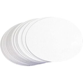 rockible 100 Pieces Button Badge Blank Paper Button Making Supplies Fitments Simple Using Lightweight Craft Making for DIY Lovers Friends Birthday, 58mm