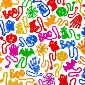 48 PCS Halloween Sticky Hands Party Favors for Kids Stretchy Sticky Toys Bulk for Halloween Treats Goodie Bag Stuffers Fillers Classroom Exchange Prizes