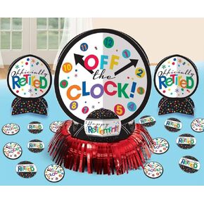 Deluxe Officially Retired Table Decorating Kit (23 Pc. Set) - Eye-Catching, Fun & Festive Centerpieces - Perfect for Retirement Parties
