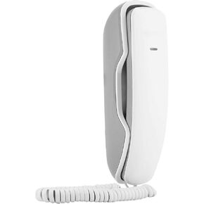 Expandable Corded Telephone, Last Number Redial Phone Pause and Mute Function Trimline Corded Phone Noise Cancelling Telephone for Home School Office Kitchen(Black)