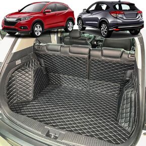 Cargo Mat Compatible with 2016-2022 Honda HRV Trunk Mat (and Rear Left and Right Side Panels) Cargo Liners for Honda HR-V