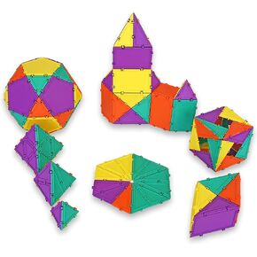 3D Building Set for Learning Math, Includes Many Online Activities, 96-pc, Made in USA