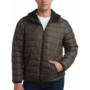 Perry Ellis Men's Winter Jacket - Quilted Bubble Puffer Windbreaker Coat (Size: S-XXL)