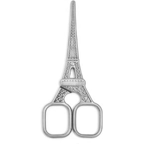 Eiffel Tower Embroidery Scissors - 4.2 Inch Stainless Steel Sharp Sharp Detail Shears for Craft - Sewing Scissors Stitch Cutting - Embroidery Sewing Handcraft Craft Art Work DIY Tool