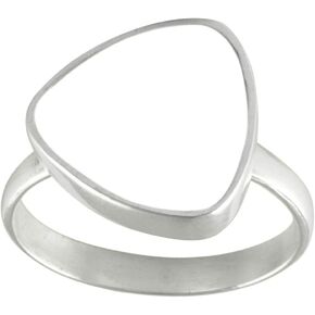 SURYAGEMS Choose Your Natural Gemstone Ring Trillion Shape Sterling Silver Faceted Birthstones Jewellery in Kuwait