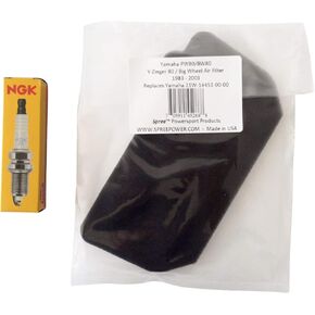 Spree compatible replacement for Yamaha PW80 Y-Zinger 80 air filter WITH SPARK PLUG