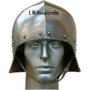 Medieval Open Face German Sallet Viking Helmet Knight Helmet Spartan Helmet Medieval Armor Cosplay Helmet Crusader Costume