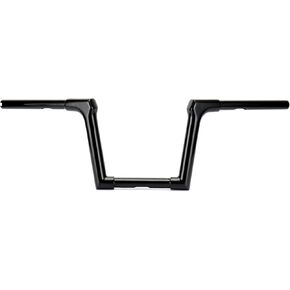 MoKitDora Sportster Mini Ape Hanger 8" Rise 1.25" Fat 1" Clamp Fused Muscle Elbow Bar for Harley 07-later Sportster XL 883 1200, 2006-2017 FXDB and 1996-2005 FXDWG Models, Gloss Black