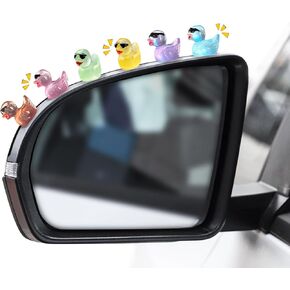 Luminous Sunglasses Cute Duck, 20Pcs Car Interior Decor Car Ornaments for Rear View Mirror Dashboard Decoration, Automotive Funny Accessories