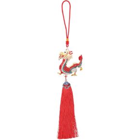 Year of The Dragon Pendant Tassel Car Zinc Alloy