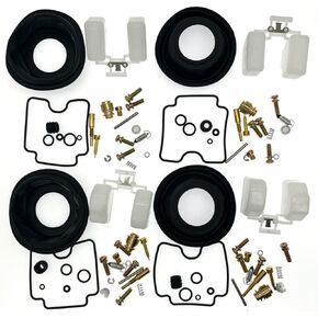 4-Pack Carb Rebuild Kits Carburetor Repair Kit with Diaphragm Replacement for Suzuki Bandit 1200 GSF1200 2001-2005 GSF1200S 2001-2003