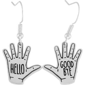 Klaus Merch Hello Goodbye Earrings Hands Earrings Klaus Fans Gift
