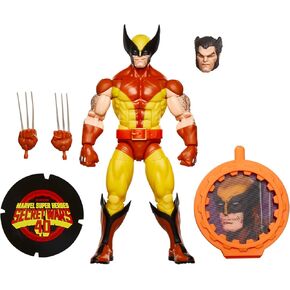Marvel Legends Series Wolverine, X-Men Retro Comics Secret Wars Collectible 6 Inch Action Figure with Shield