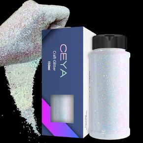 Ceya Chameleon Glitter, 3.5oz/ 100g Galaxy Color Shift Craft Glitter Powder Color Changing Iridescent Flake Sequin for Epoxy Resin, Nail, Tumbler, Slime, Phone Case, Party Decor, Jewelry Making