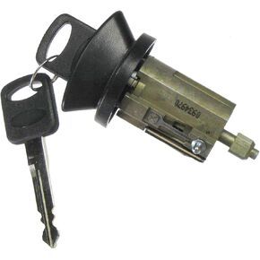 Black Bezel Ignition Lock Cylinder w/Key Compatible with Ford Mercury Lincoln Pickup Truck
